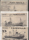 Lot De 10 Coupures De Presse Montrant Des Bateaux Dessinés   (PPP46053) - Andere & Zonder Classificatie