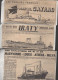 Delcampe - Lot De 15 Coupures De Presse Montrant Des Bateaux Dessinés   (PPP46057 - Other & Unclassified