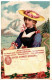 CHROMO CHOCOLAT VAN HOUTEN & ZOON WEESP HOLLANDE  MESSAGE CARTE POSTALE UNION POSTALE UNIVERSELLE SUISSE - Van Houten