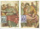 Carte Maximum - Vatican - Set 5 CM - Michelangelo - Cappella Sistina E Autoritratto - Maximumkarten (MC)