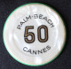 Jeton Casino "50 (Francs) Palm Beach Cannes - French Riviera Casino Chips Token - Casino