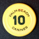 Jeton Casino "10 (Francs) Palm Beach Cannes - French Riviera Casino Chips Token - Casino