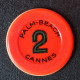 Jeton Casino "2 (Francs) Palm Beach Cannes - French Riviera Casino Chips Token - Casino