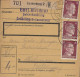 Luxembourg - Luxemburg  -  OCCUPATION   POSTPACKETE   1943    An Herrn  Eicher - Hosinger , Gastwirtschaft - 1940-1944 Deutsche Besatzung