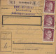 Luxembourg - Luxemburg  -  OCCUPATION   POSTPACKETE   1943    An Herrn  Eicher - Hosinger , Gastwirtschaft - 1940-1944 German Occupation