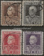 IT214-217U Regno D'Italia 1927, Sassone Nr. 214/17, Serie Cpl Di 4 Francobolli Usati Per Posta °/ - Oblitérés