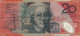 AUSTRALIA  20 TWENTY DOLLARS   - IN USED CONDITION  2003   2 SCANS - 2001-2003 (polymer Notes)