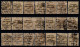 Delcampe - 1922 Thom Rialtas 5 Line In Black Ink, With Fiscal Cancellation, Parcel Post And Commercial Cancel 132 Stamps In Total. - Used Stamps