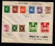 1950 B.  A. SOMALIA OCCUP. BRIT. BUSTA FDC SERIE COMPLETA - Somalie