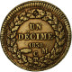 Monaco, Honore V, Decime, 1838, Monaco, Cuivre, TB+, Gadoury:MC 105, KM:97.1 - Charles III.