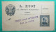 PSEUDO ENTIER CARTE POSTALE FINE CASIMIR PERIER GRIFFE CIRCULATION INTERDIRE PAR LA POSTE NEUF LETTRE COVER FRANCE - Official Stationery