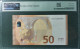 50 EURO SPAIN 2017 LAGARDE V022C2 VC SC FDS UNC. PERFECT PMG 67 EPQ - 50 Euro