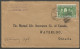 1927 Mutual Life Reply Cover 2c Confederation Duplex Walkerton Ontario - Postal History