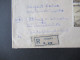 Jugoslawien 1947 / 51 Flugpostmarken Mi.Nr.519 (4er Block) MeF Einschreiben Beograd - Otting Mit Ank. Stempel - Cartas & Documentos