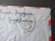 Delcampe - Jugoslawien 1950 Luftpost GA / Umschlag Mit 3x Zustzfrankaturen Marken Mit Aufdruck FNR / Einschreiben Nach Stuttgart - Covers & Documents