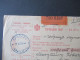 Jugoslawien SHS 1921 Paketkarte Serbie Mit Marken überklebt Stempel Kraljevo Und Kragujevac - Brieven En Documenten