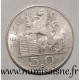 BELGIQUE - KM 137 - 50 FRANCS 1950 - LÉGENDE FLAMANDE - TTB/SUP - 50 Francs
