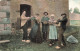 FOLKLORE - Costumes - Bourrée D'Auvergne - Danse - Carte Postale Ancienne - Costumi