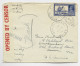 INDIA 3AS SOLO LETTRE COVER ALMORA 1942 TO USA CENSOR DHC/50 - 1936-47 Roi Georges VI