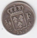 Charles X - 1/4 De Franc  1829 A - 1/4 Francs