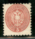 Antichi Stati Italiani - Lombardo Veneto - 1864 - 5 Soldi (43d) - Con Parte Di Filigrana - Gomma Originale - Dentellatur - Andere & Zonder Classificatie