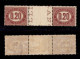 Regno - Servizi - 1875 - 20 Cent (3) - Coppia Con Interspazio Al Centro - Gomma Integra (750) - Autres & Non Classés