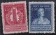 Italy   .  Y&T   .     549/550  (2 Scans)       .    **         .    MNH - 1946-60: Mint/hinged