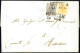 Cover 1851, Lettera Da Brescia Del 24.11 Per Redondesco Affrancata Con 5 C. Giallo Arancio E 10 C. Grigio Nero Carta A M - Lombardije-Venetië