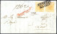 Cover 1853, Lettera Raccomandata Da Venezia Del 23.1 Per Città Affrancata Con Due 5 C. Giallo Arancio I Tipo Carta A Man - Lombardy-Venetia