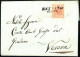 Cover 1850, Bassano, (SI Punti 9), Lettera Del 17.6.1850 Diciasettesimo Giorno D'uso Per Verona Affrancata Con 15 C. Ros - Lombardije-Venetië
