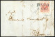 Cover 1850, Rovigo, (SD Azzurro Punti 11) Lettera Del 5.6.1850 Quinto Giorno D`uso Per Padova Affrancata Con 15 C. Rosso - Lombardije-Venetië