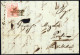Cover 1850, Lettera Da Lecco Del 3.6 Terzo Giorno D'uso Per Ponte Affrancata Con 15 C. Rosso I Tipo Prima Tiratura Carta - Lombardy-Venetia