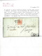 Cover 1850, Lettera Da Padova Del 8.6 Ottavo Giorno D'uso Per Venezia Affrancata Con 15 C. Rosso I Tipo Prima Tiratura C - Lombardo-Vénétie