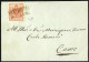 Cover 1850, Lettera Da Sondrio Del 4.7 Per Como Affrancata Con 15 C. Rosso I Tipo Prima Tiratura Carta A Mano, Firmata E - Lombardy-Venetia