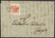 Cover 1850, Lettera Da Adria (Cor. Punti 6) Del 15.6 Quindicesimo Giorno D'uso Per Venezia Affrancata Con 15 C. Rosso Ca - Lombardo-Vénétie