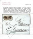 Cover 1855, Lettera Da Brescia Del 12.6 Per Desenzano Affrancata Con Due 30 C. Bruno Cioccolato E Bruno Lillaceo III Tip - Lombardo-Vénétie