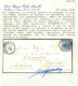 Cover 1852, Feldpost N°1 (C1 Punti 12) Lettera Da Bologna Il 6.11 Per Loebersdorf (Austria) Affrancata Con 45 C. Azzurro - Lombardo-Venetien
