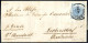 Cover 1850, Feldpost N°1 (C1 Punti 12) Lettera Da Bologna Il 8.9 Per Leobersdorf (Austria) Affrancata Con 45 C. Azzurro  - Lombardije-Venetië