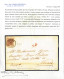 Cover 1857, Lettera Da Como Del 29.1 Per Novara Affrancata Con 30 C. Bruno Grigiastro II Tipo Carta A Macchina, Cert. So - Lombardo-Veneto