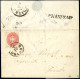 Cover Crespino, SI S.d. Punti 13, Lettera Del 22.5.1866 Per Trento Affrancata Con 5 S. Rosa Dent. 9½, Imbustata A Rovigo - Lombardo-Vénétie