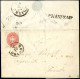 Cover Crespino, SI S.d. Punti 13, Lettera Del 22.5.1866 Per Trento Affrancata Con 5 S. Rosa Dent. 9½, Imbustata A Rovigo - Lombardo-Venetien