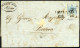 Cover Milano, (SD II Datario Invertito Punti 7) Lettera Del 26.6.1850 Ventiseiesimo Giorno D`uso Per Padova, Affrancata  - Lombardije-Venetië