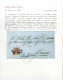 Cover Rho, (Cor. Punti R1) Lettera Del 14.11.1850 Per Monza Affrancata Con 15 C. Rosso I Tipo Prima Tiratura Carta A Man - Lombardo-Vénétie