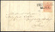 Cover Trescorre, (SI Punti 9), Lettera Del 16.7.1852 Per Milano Affrancata Con 15 C. Rosa II Tipo Carta A Mano, Firmata  - Lombardo-Vénétie