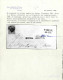 Cover Varese, (M Punti R2),lettera Del 24.1 Per Milano Affrancata Con 15 C. Rosso I Tipo Carta A Mano, Firmata Bolaffi,  - Lombardo-Vénétie