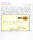 Cover Venezia, R51 Punti 12, Lettera Del 11.2.1851 Per Padova Affrancata Con 15 C. Rosso I Tipo Carta A Mano, Firmata AD - Lombardo-Vénétie