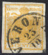 O 1850, 5 Cent. Arancio, Centro In Risalto,cert. Goller (Sass. 1h) - Lombardy-Venetia