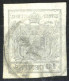 O 1850, 10 Cent. Nero, Sottotipo A, "decalco", Cert. Goller (Sass. 2f) - Lombardo-Vénétie