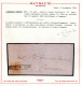 Cover 1851, "Carta Costolata", 15 Cent. Rosso Vermiglio, Secondo Tipo, Su Lettera Da Milano, Cert. Raybaudi (Sass. 15) - Lombardo-Vénétie