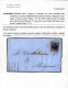 Cover 1854, 10 Cent. Nero, Carta A Macchina, Su Lettera Da Milano Per Melegnano, Tassata Per Difetto Di Affrancatura Con - Lombardo-Vénétie